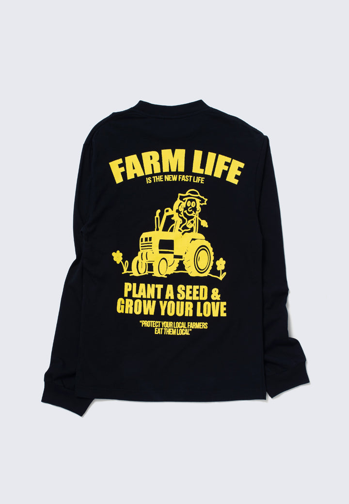 Farm Life L/S Top - Black