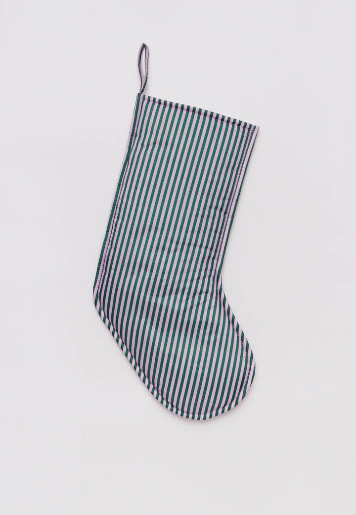 Holiday Stocking - Lilac Candy Stripe