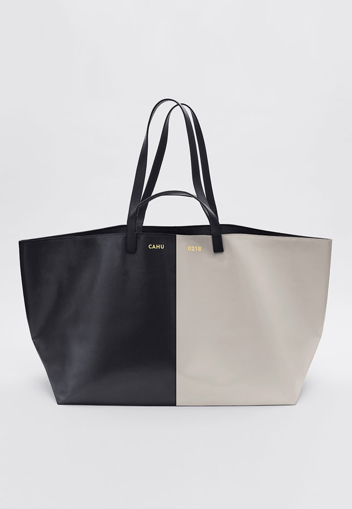 Le Pratique Large Bigout Bag - Black/Light Grey