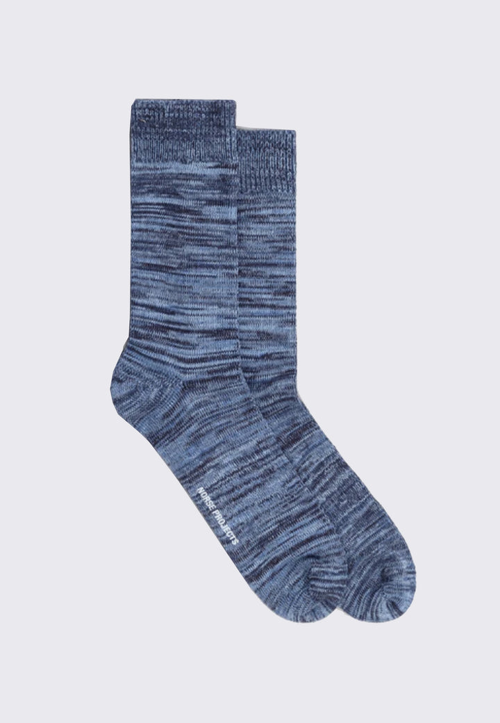 Bjarki Cotton Twist Socks - Steel Blue