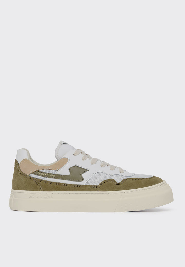 Pearl S-Strike Suede - White/Moss