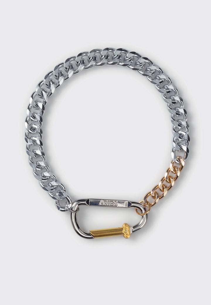Column Carabiner Necklace - Silver