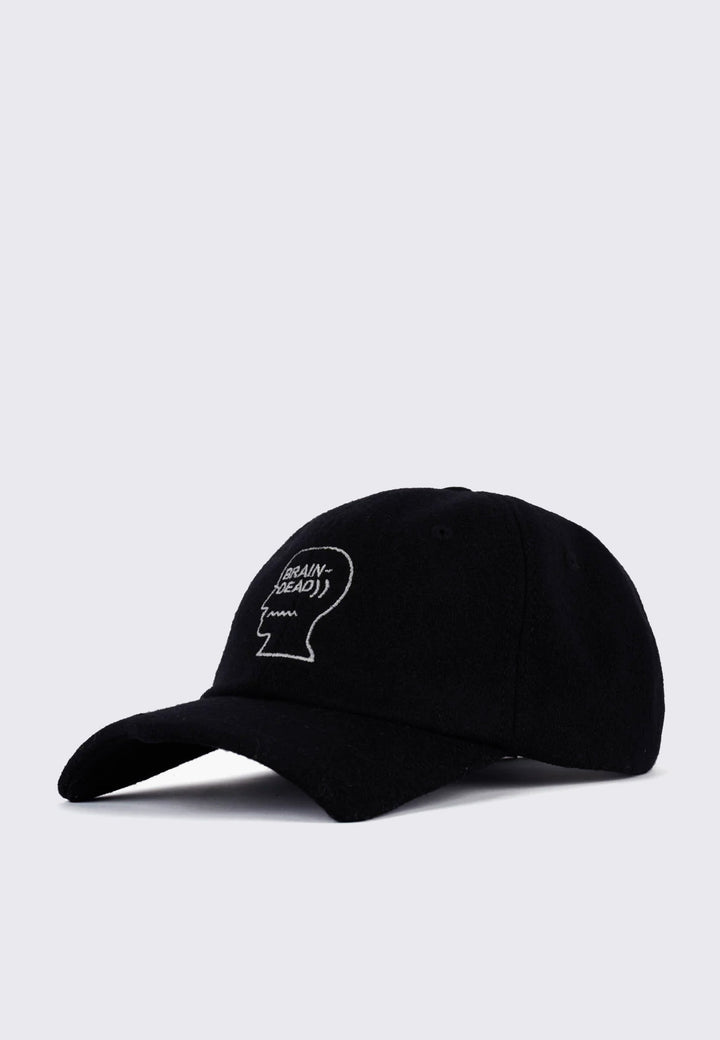 Batwing Logo Head Hat - Black