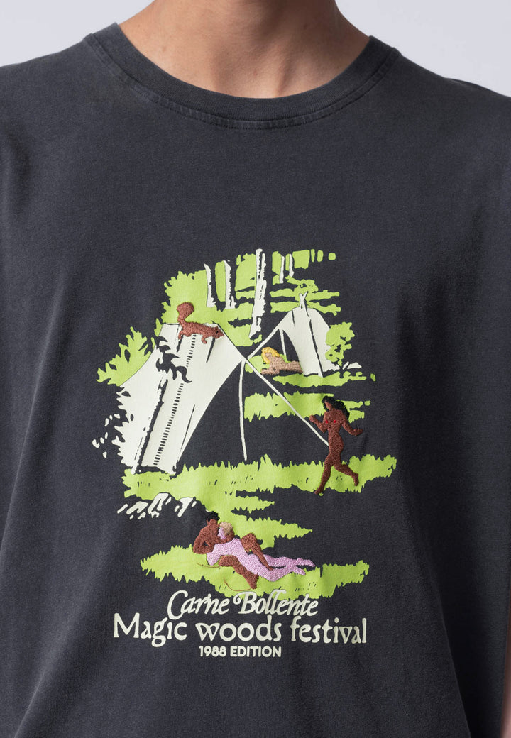 Magic Woods Festival T-Shirt - Washed Black
