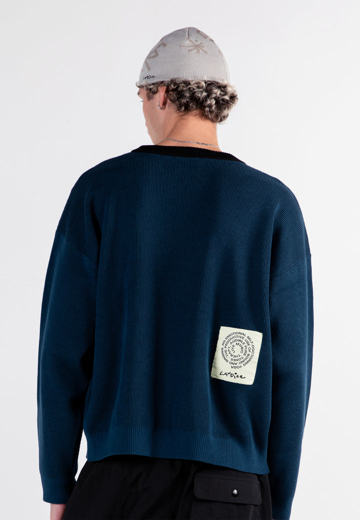 Therapy Knitted Sweater - Blue