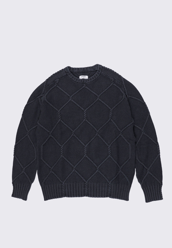 Fence Crew Knit - Charcoal