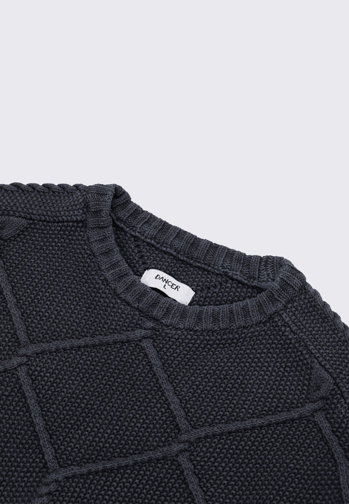 Fence Crew Knit - Charcoal