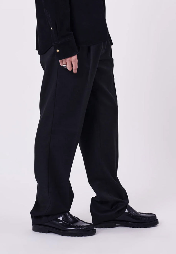 Cave Relaxed Wool Pant - Black