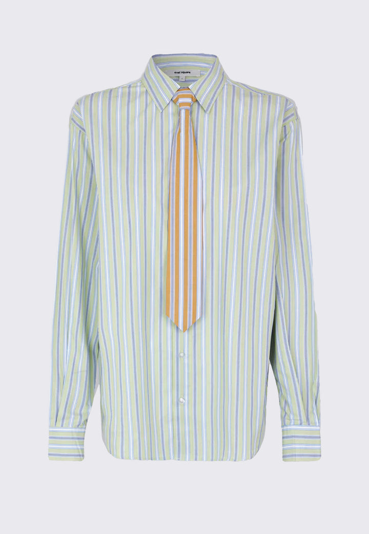 Forever Tie Shirt - Light Green Stripe