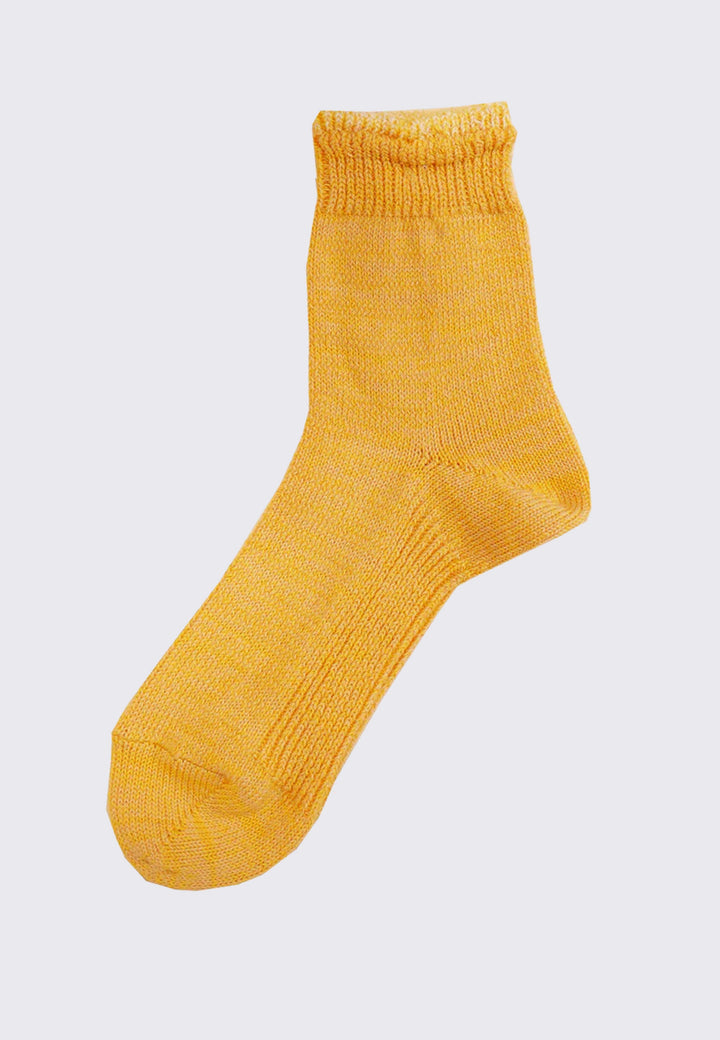 Organic Flat Knitting Top Switching - Yellow