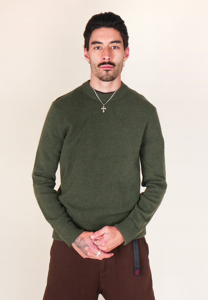 Recycled Wool Blend Sweater - Basin Green