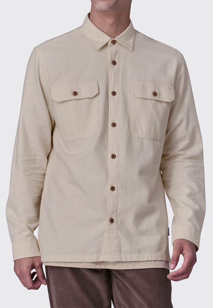 L/S Organic Cotton MW Fjord Flannel Shirt - Undyed Natural