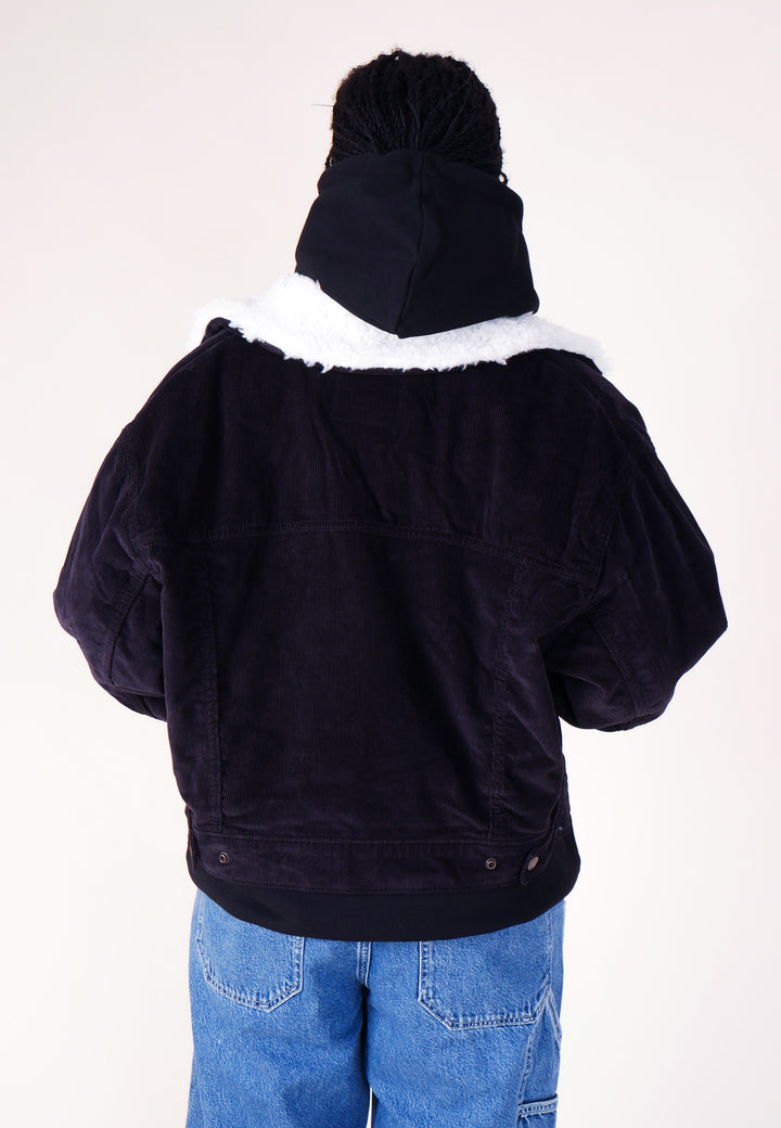 Sherpa Baby Baggy Jacket - Black Agate