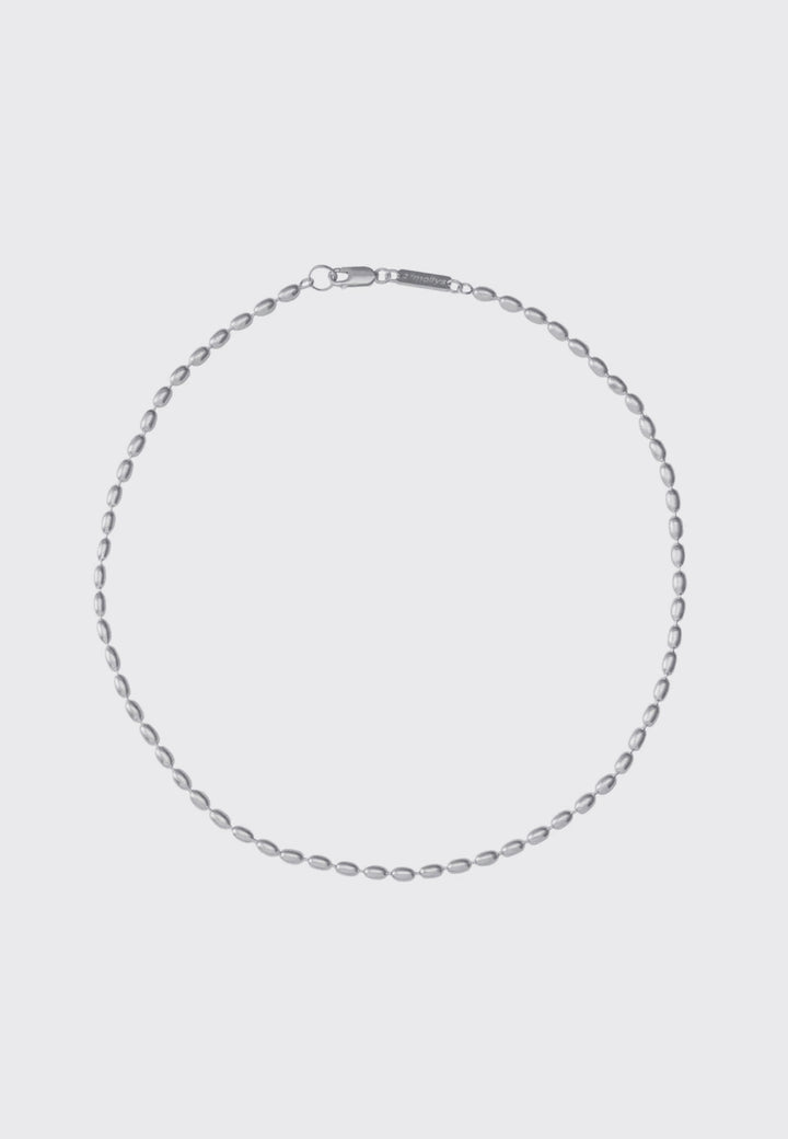 Bead Oval Chain Necklace
