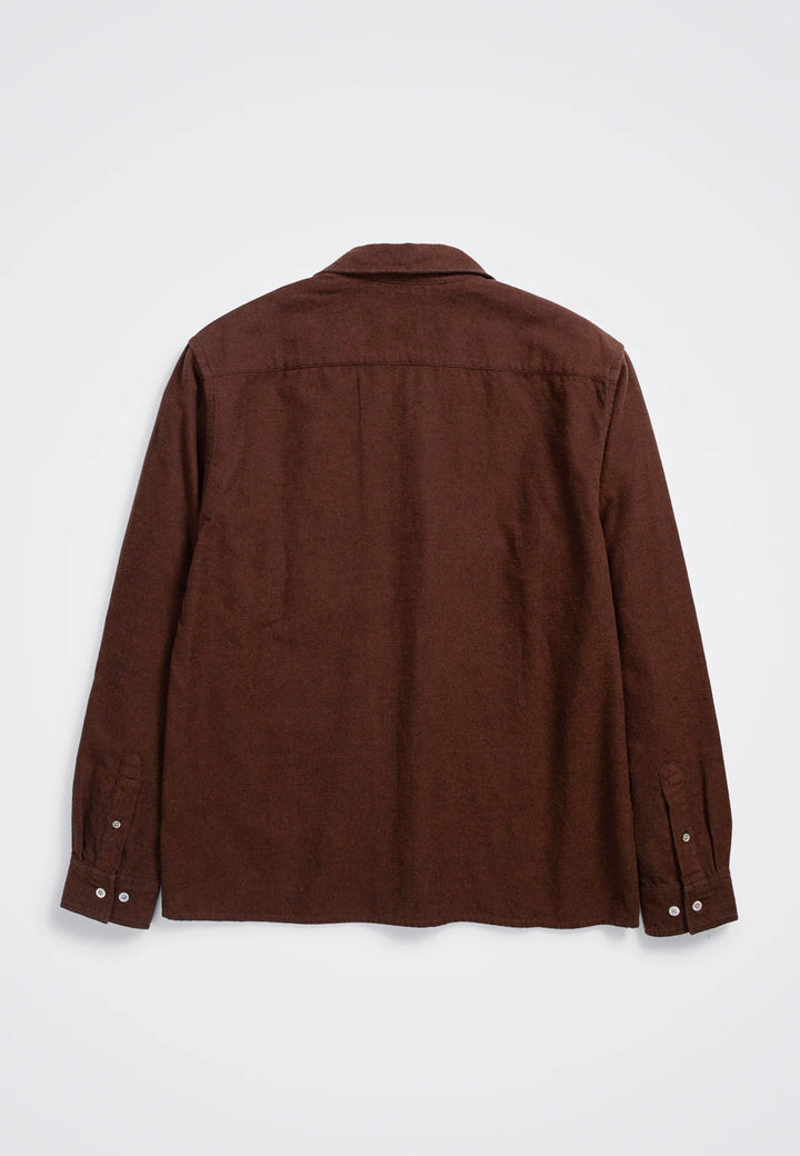 Carsten Organic Flannel Shirt - Rust