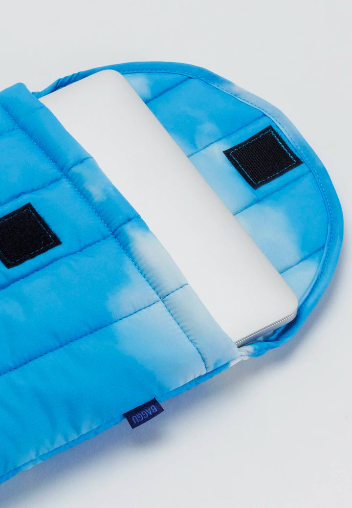 Puffy Laptop Sleeve - Clouds