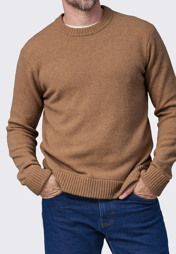 Recycled Wool Blend Sweater - Grayling Brown
