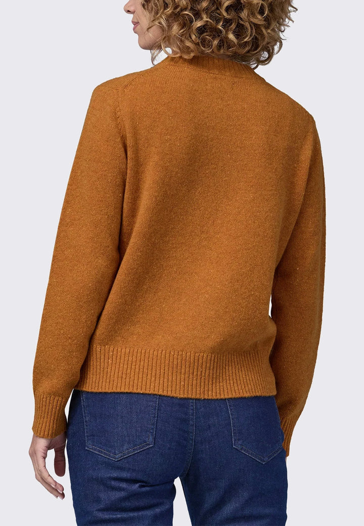 Women's Recycled Wool Blend Sweater - Dried Mango