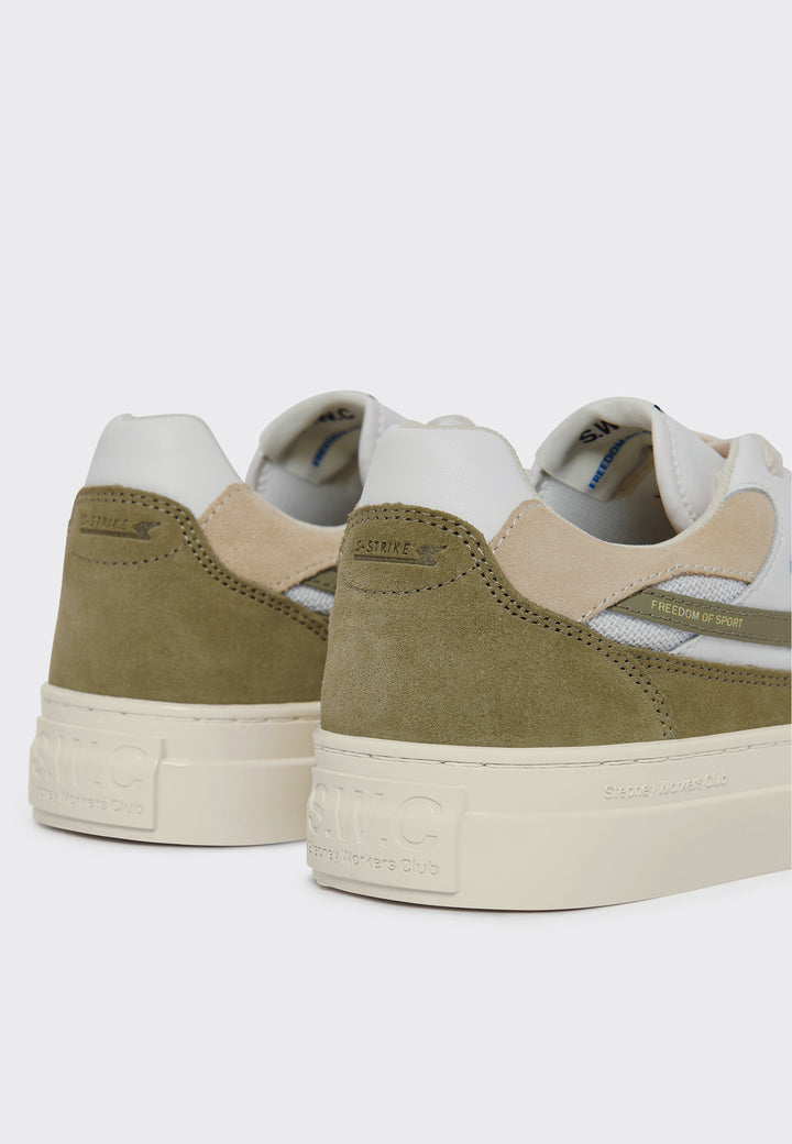 Pearl S-Strike Suede - White/Moss