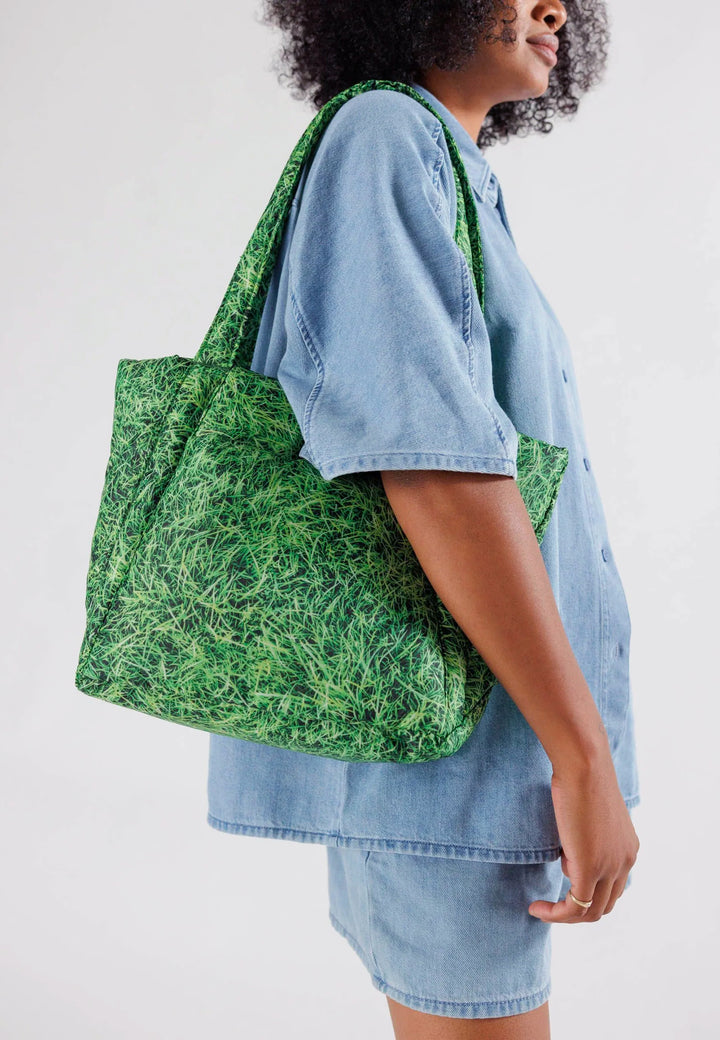 Puffy Mini Tote Bag - Grass