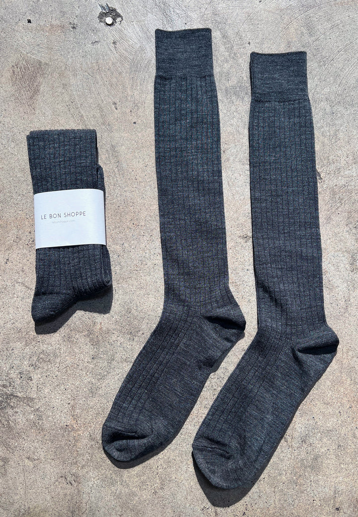School Girl Socks - Charcoal Melange