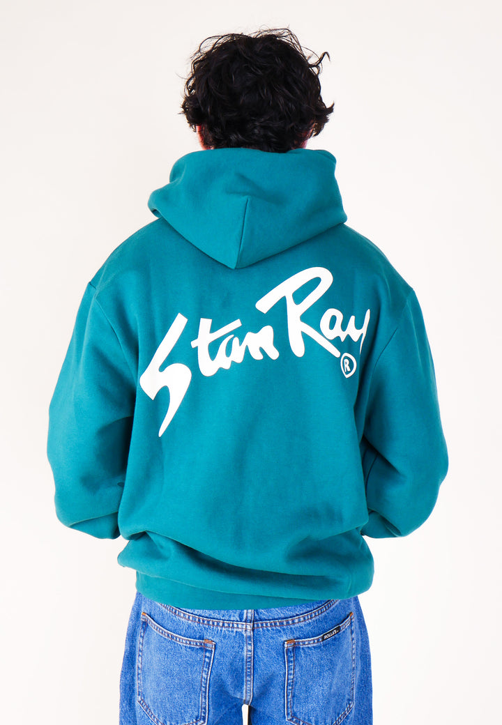 Stan Hoodie - Agave/White