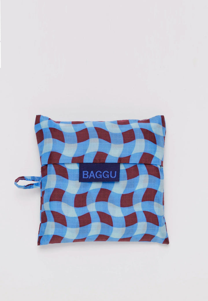 Standard Baggu - Wavy Gingham Blue