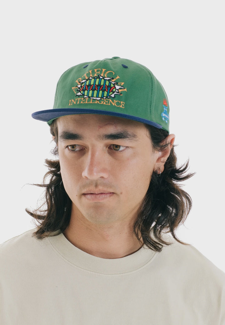 Artificial Intelligence Strapback Hat - forest green