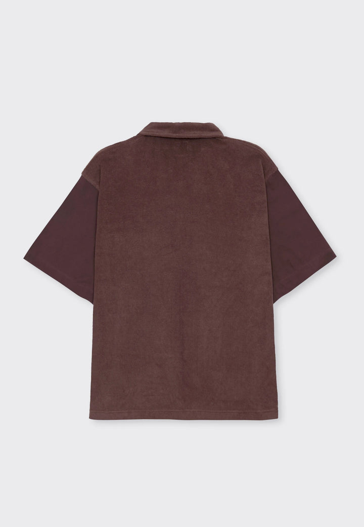 Half Zip Racing Shirt - brown