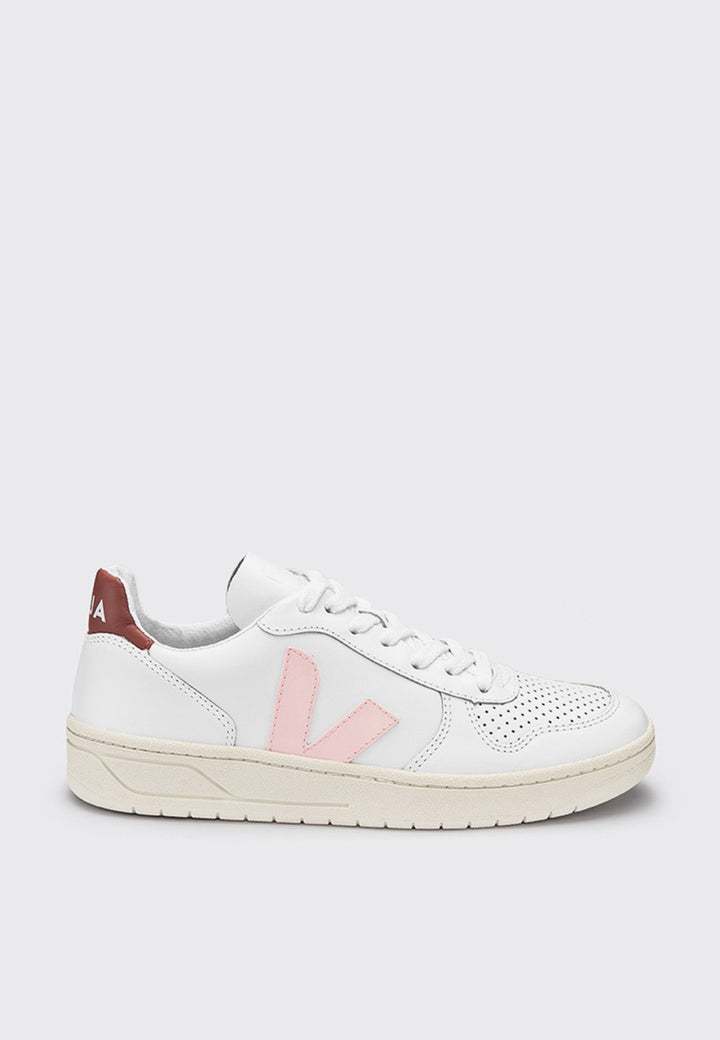Veja V10 Leather - extra white/dried petal - Good As Gold