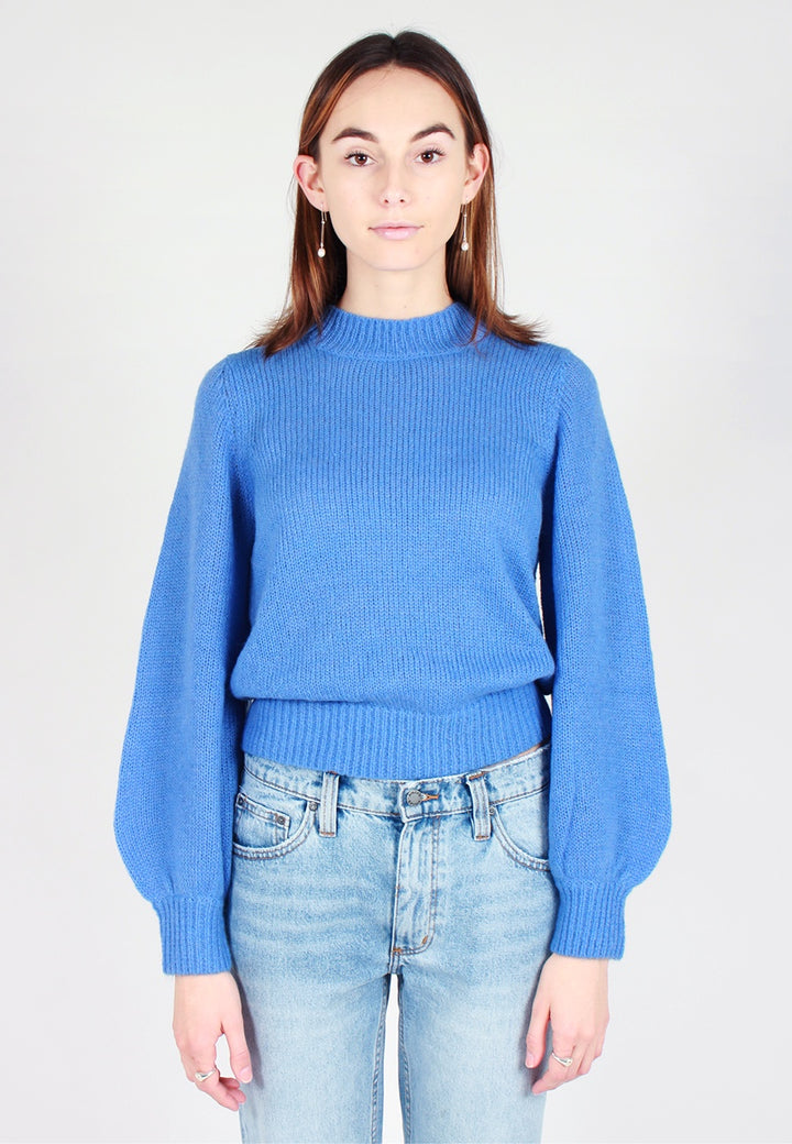 Fluffy Gigi Knit Sweater - french blue