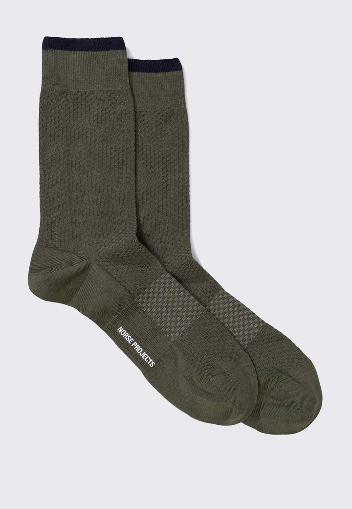 Bjarki Texture Socks - ivy green
