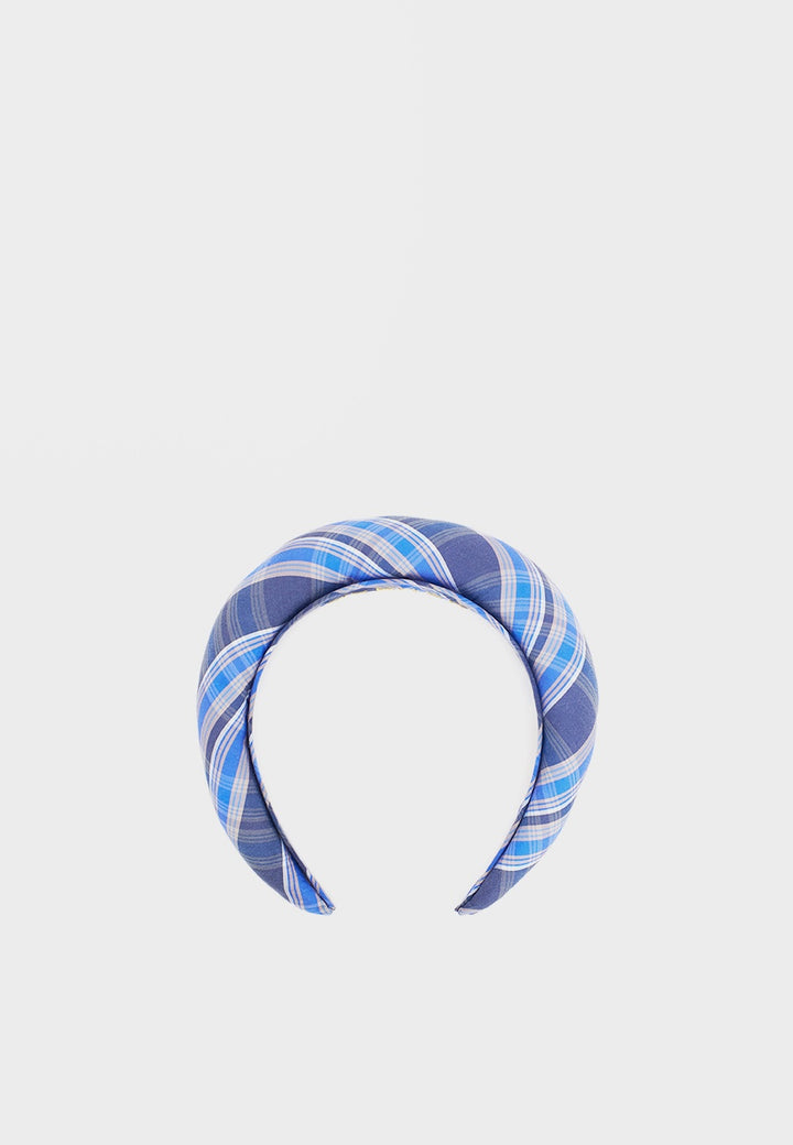 Headband - blue check