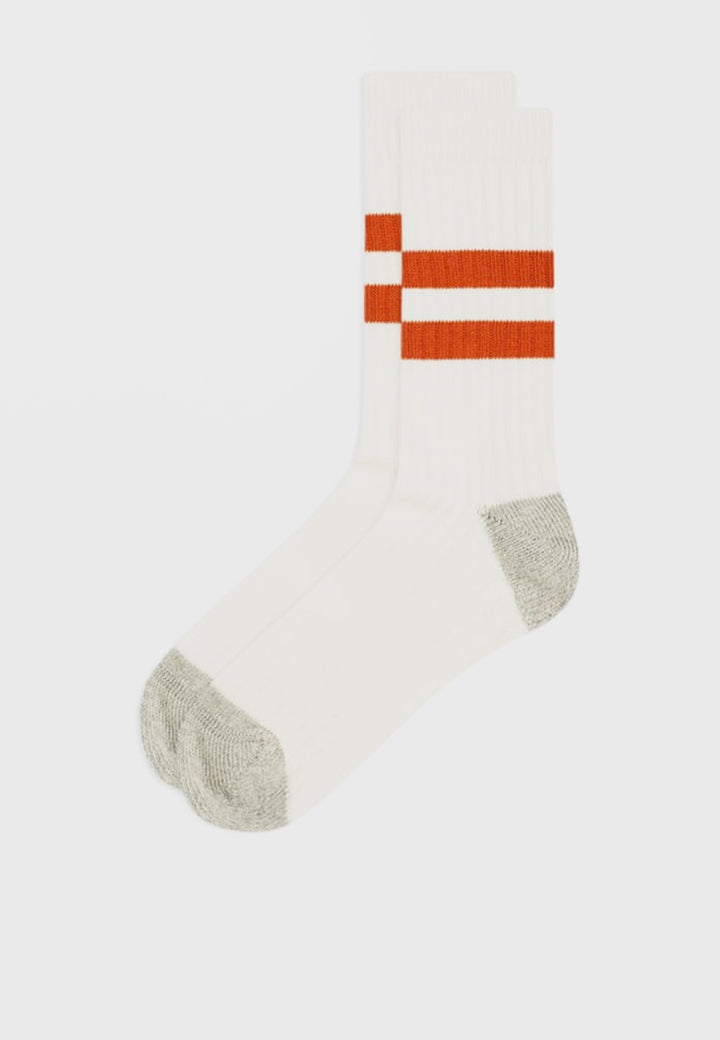 Norse Projects Bjarki Cotton Sport Socks - signal orange - Good As Gold