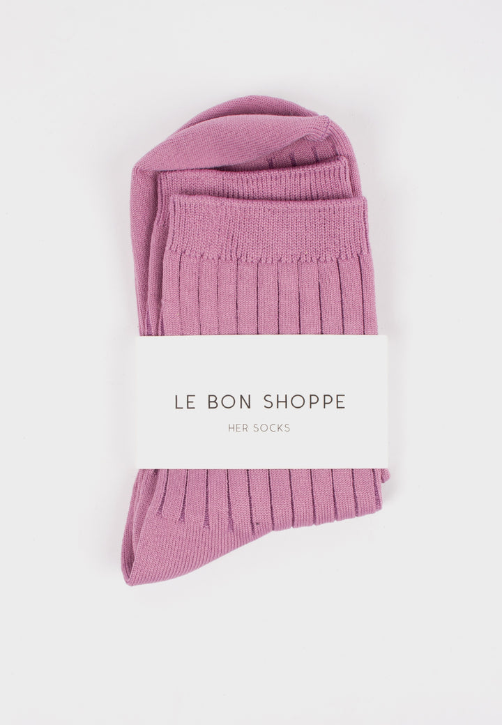 Le Bon Shoppe | Her Socks Solid - Orchid | Good As Gold, NZ