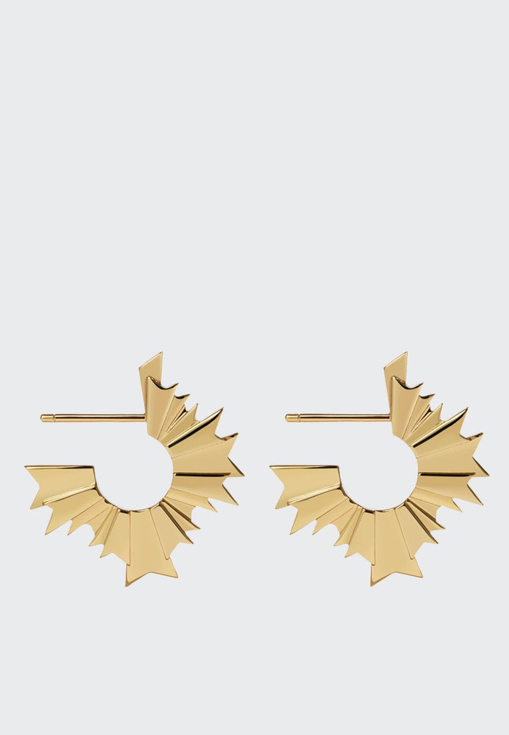 Meadowlark August Hoop Earrings - gold — Good as Gold