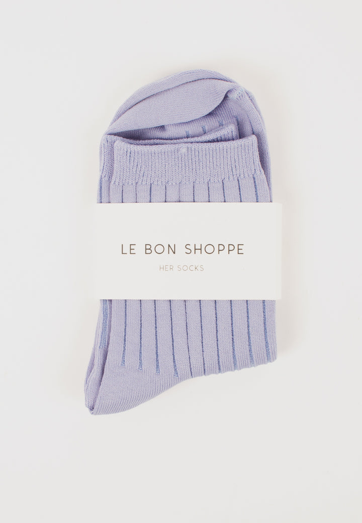 Le Bon Shoppe | Her Socks Solid - Periwinkle | Good As Gold, NZ