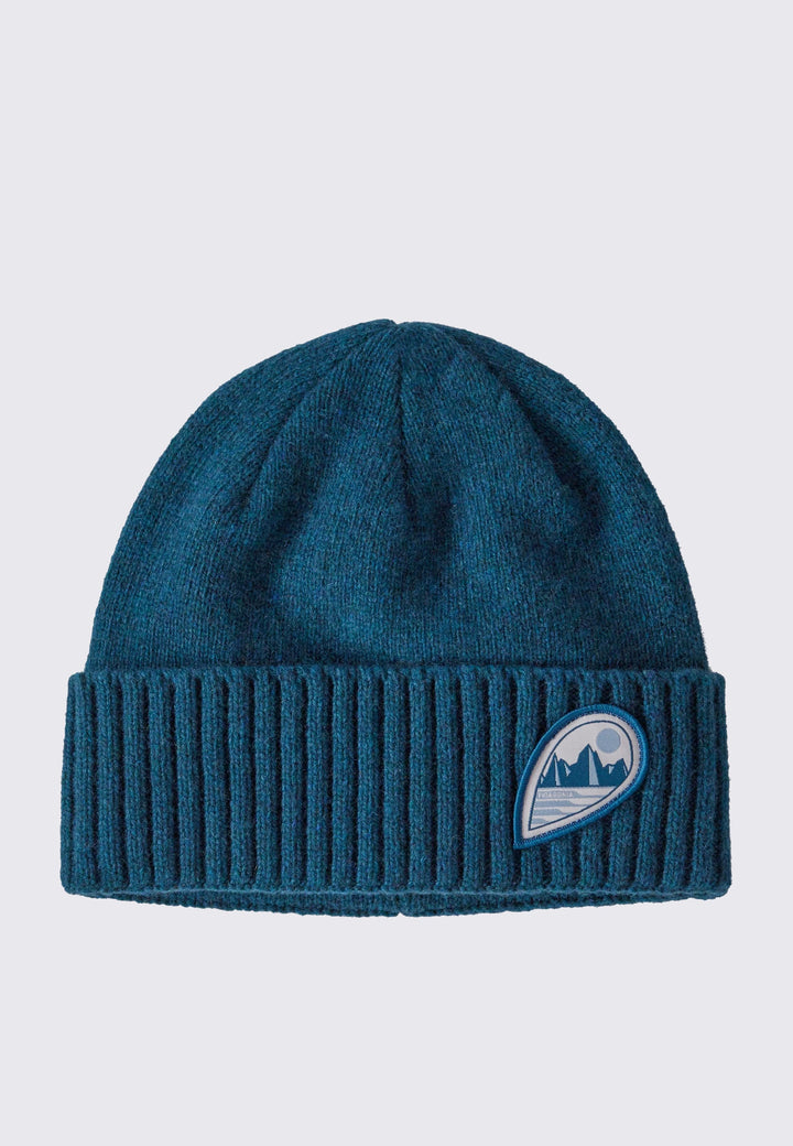Brodeo Beanie - tube view/crater blue