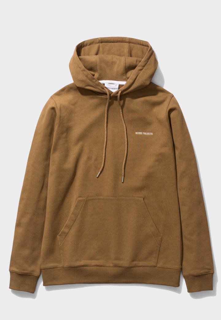 Vagn Embroidered Logo Hoodie - duffle