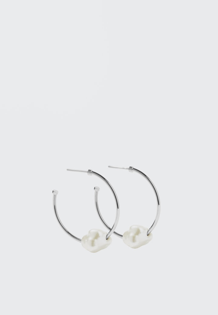 Meadowlark Baroque Hoop Earrings - silver - Good As Gold