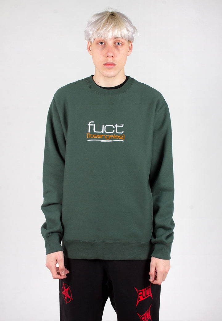 FUCT | Fuct LA Embroidered Crewneck - alpine green | Good As Gold, NZ