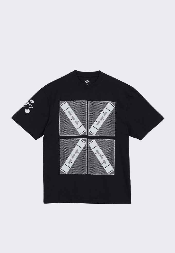 4 Boxes Cross T T-Shirt - Black