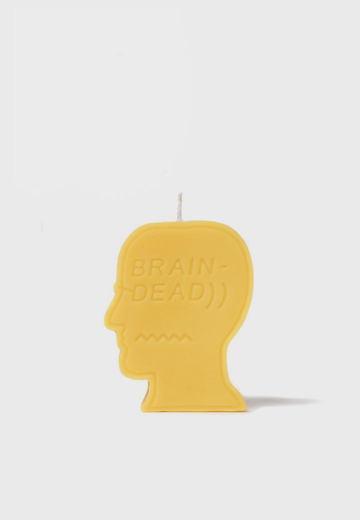 Brain Dead | Logo Candle - yellow | Good As Gold, NZ