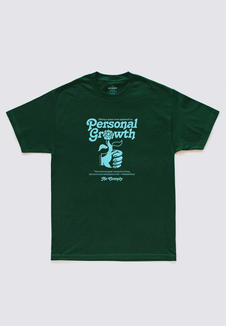 Personal Growth T-Shirt - forest green/blue