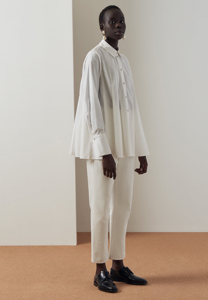 Kowtow Pages Shirt - white — Good as Gold