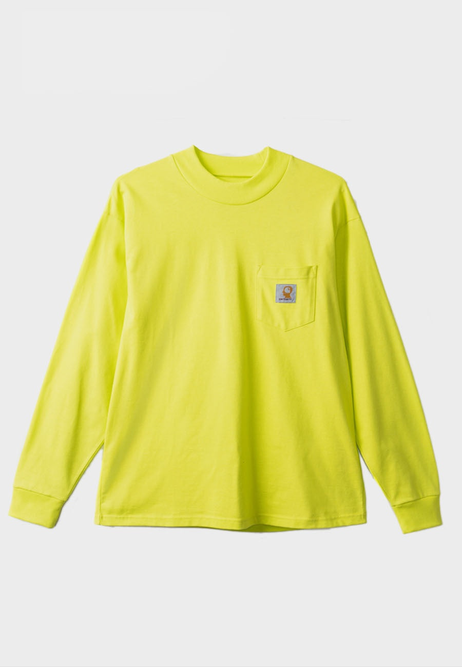 Brain Dead X Carhartt Swan Long Sleeve T-Shirt - lime - Good as Gold
