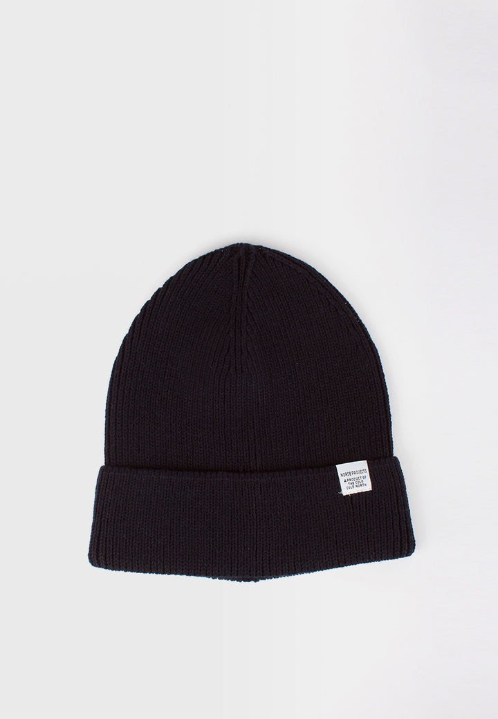 Norse Projects Cotton Watch Beanie - dark navy - Good As Gold