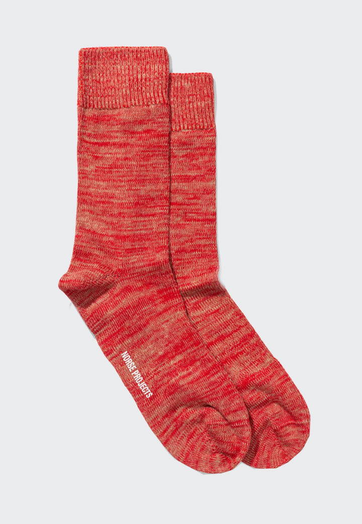 Bjarki Blend Socks - carmine red