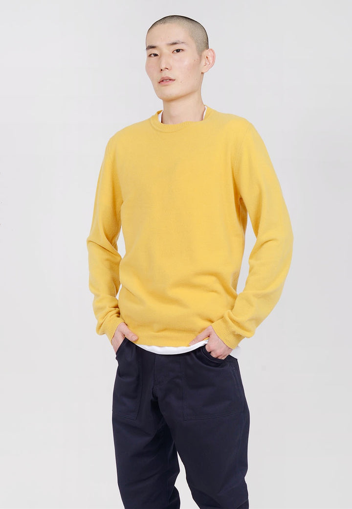 Norse Projects Sigfred Light Wool Sweater - sunwashed yellow — Good as Gold