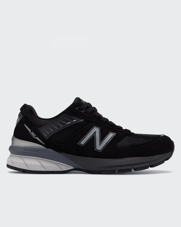 New Balance Womens 990v5 Made in US - black/silver - Good As Gold